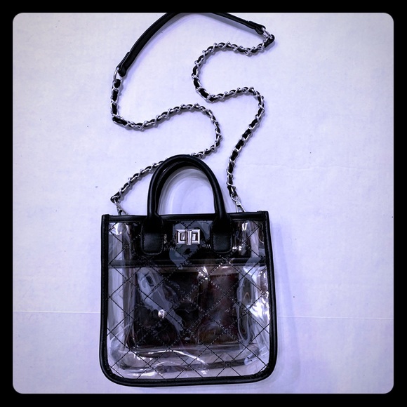 INC International Concepts Handbags - INC International Quilted Clear Chained Crossbody